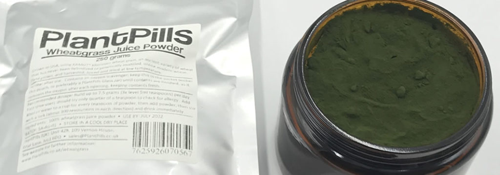 plantpills wheatgrass juice powder packaging